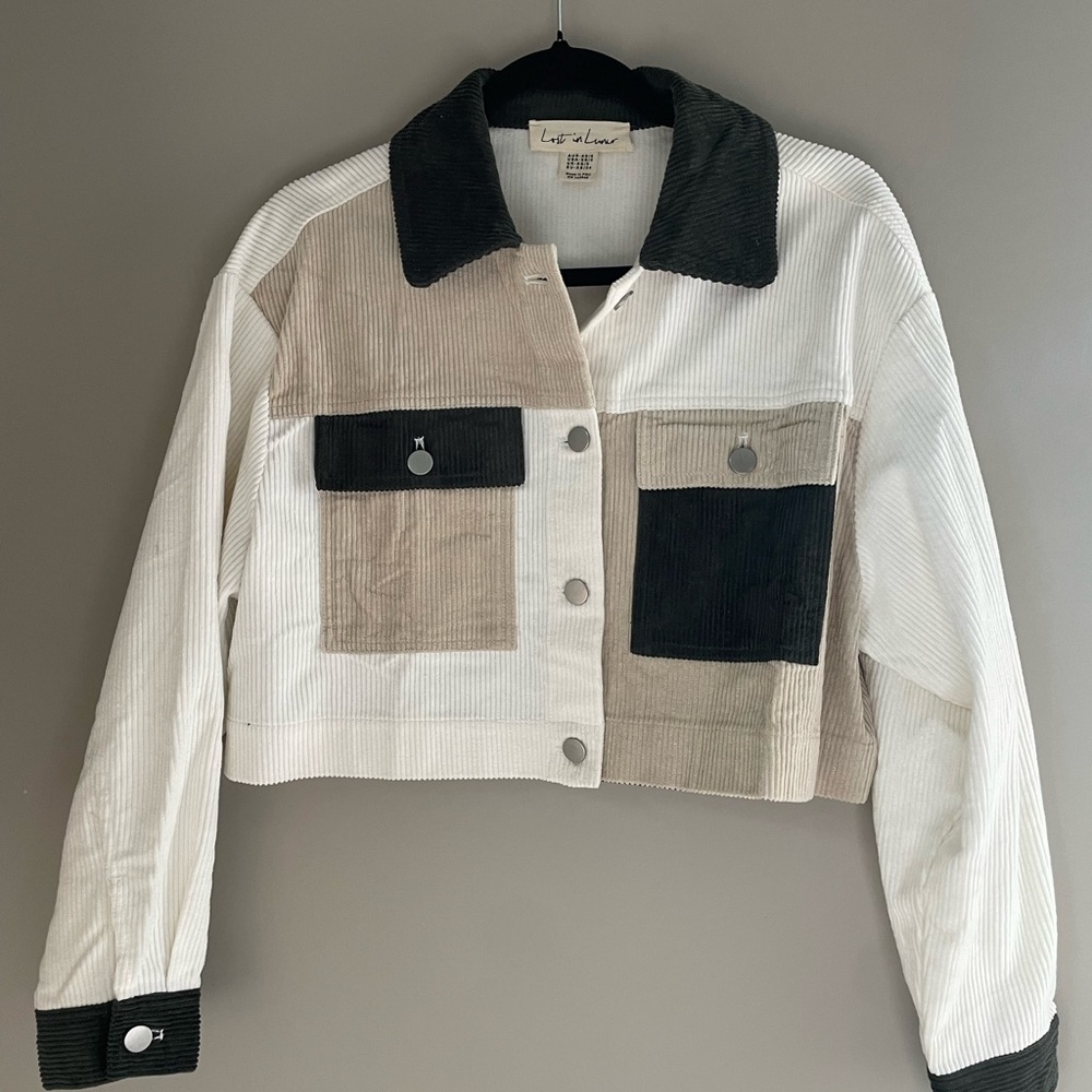 ✨NWOT✨Colorblock Corduroy Jacket